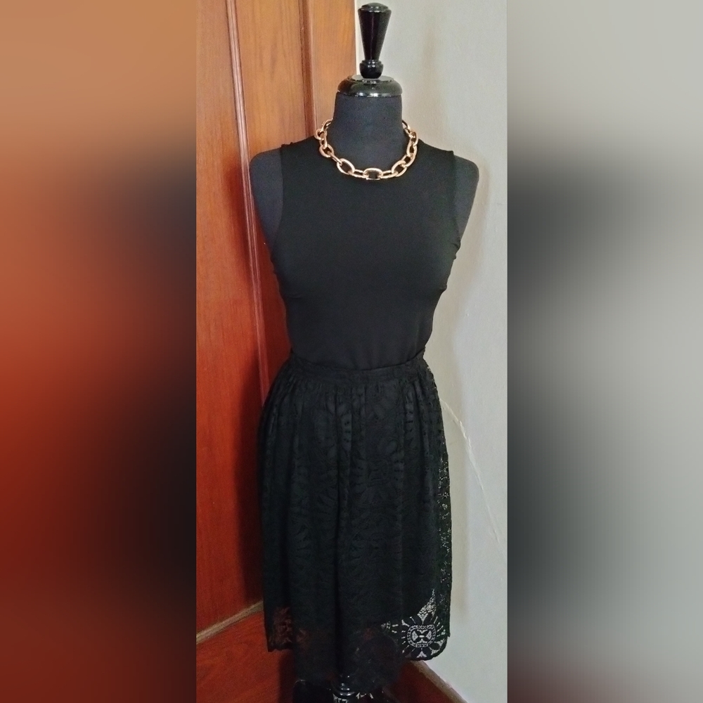 Black Lace Skirt